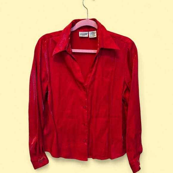 Liz-baker Tops - Liz baker 90s retro red